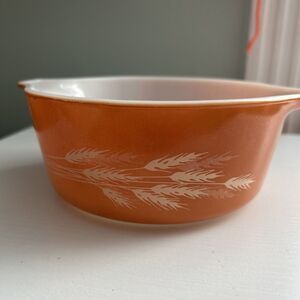 Vintage Pyrex Autumn Harvest Wheat Dishes 472B